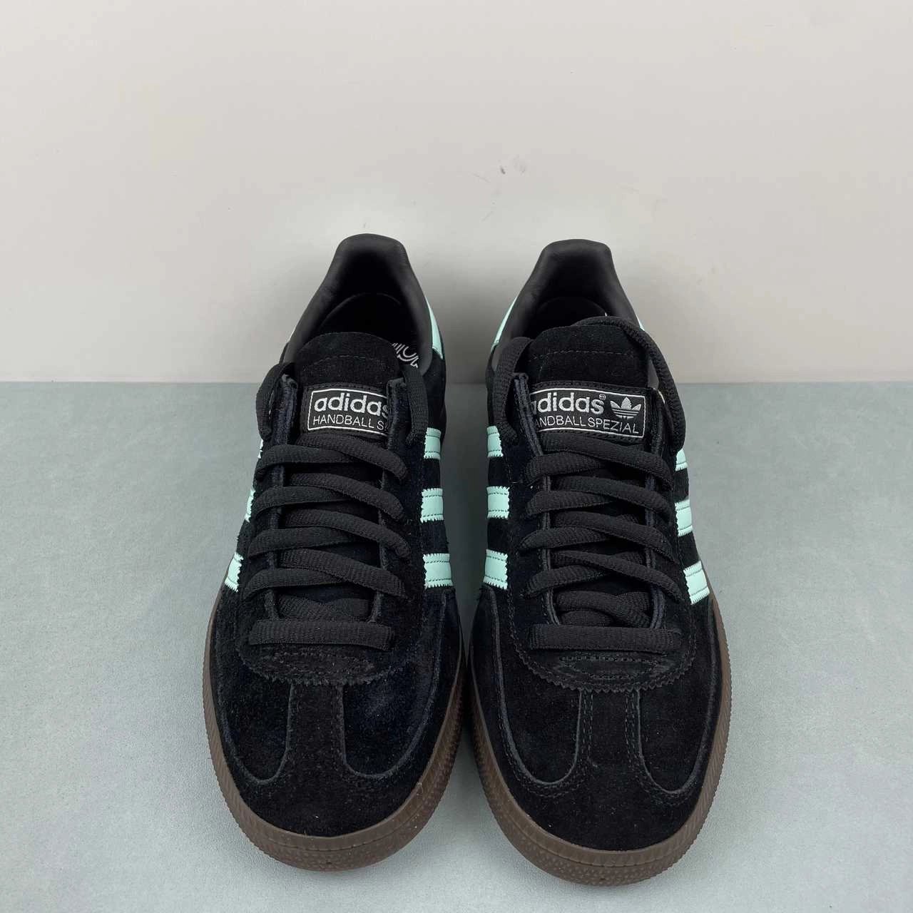 Adidas Handball Spezial Tiffany Black Turquoise IH7491 stretchy fabric running for endurance shoes
