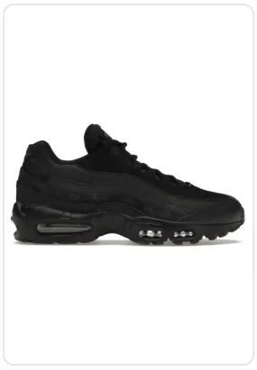 Nike Air Max 95 Essential Triple Black slip - resistant sole shoes aesthetic - design