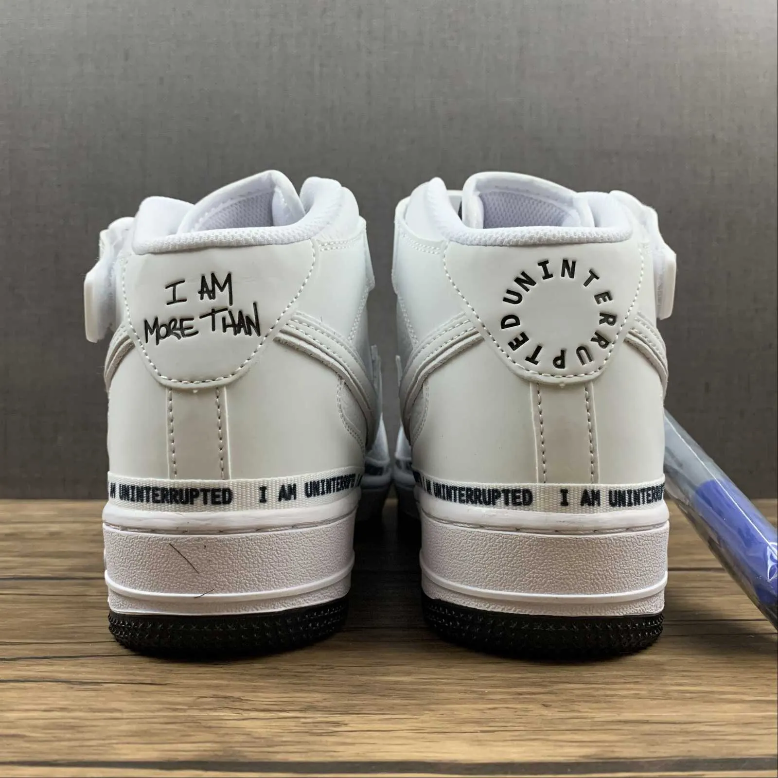 Uninterrupted x Air Force 1 07 Mid White Black Gray BC2306-460 Moon Hike