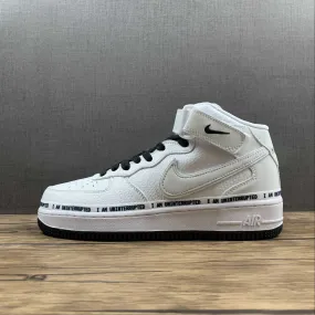Lounge Ready Uninterrupted x Air Force 1 07 Mid White Black Gray BC2306-460