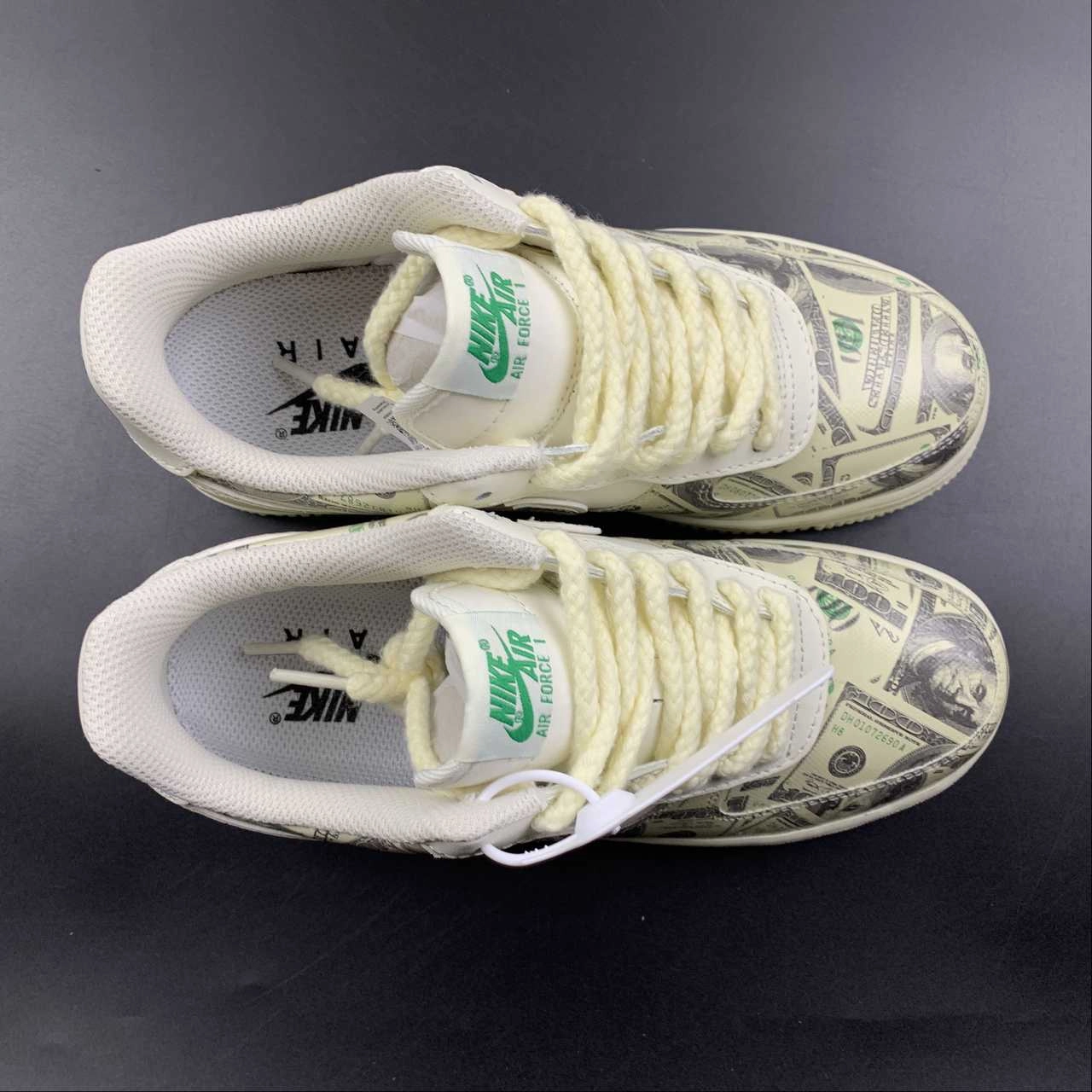 Modern Fashion Air Force 1 07 Low Rich Grey White Green CW1188-555