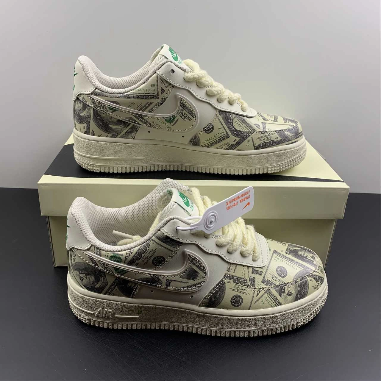 Soft Grip Air Force 1 07 Low Rich Grey White Green CW1188-555