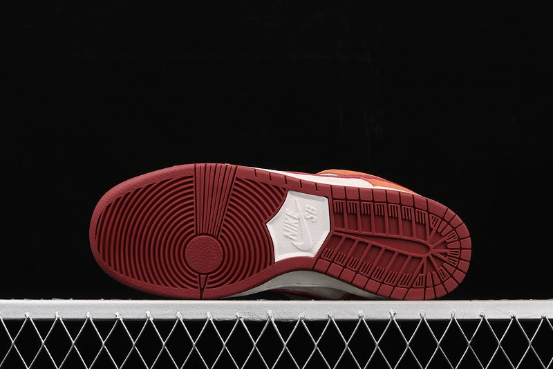 SB Dunk Low Pro Dark Russet Cedar White Summit BQ6817-202 Rollbar Stability System
