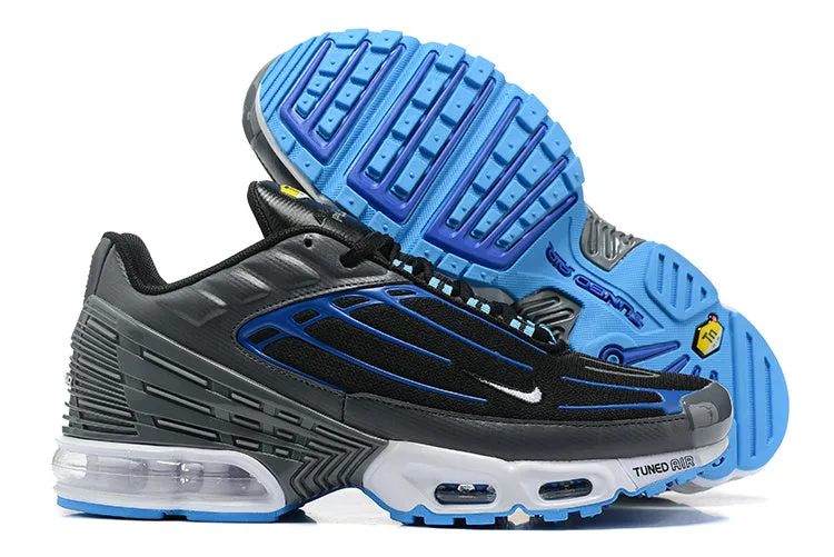 summer running Sock - like feel Air Max Plus 3 Black Grey Blue White DH4778-003