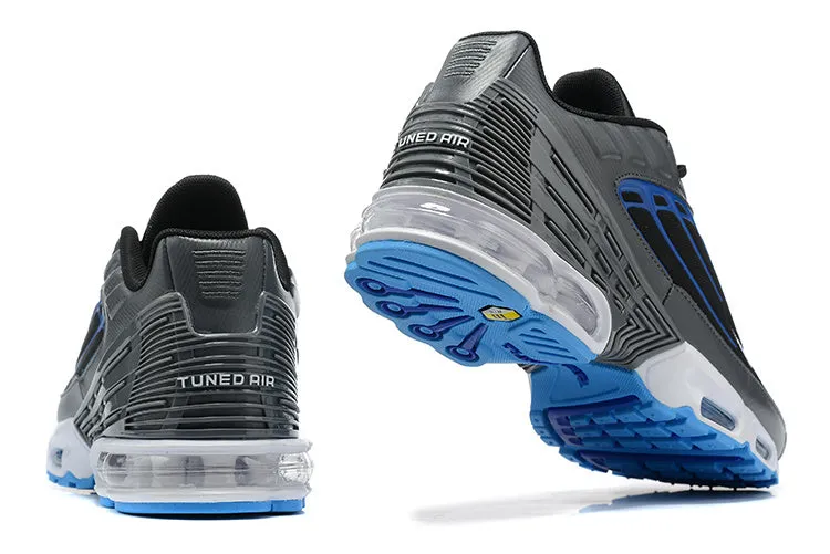 Air Max Plus 3 Black Grey Blue White DH4778-003 runners breathable - straps