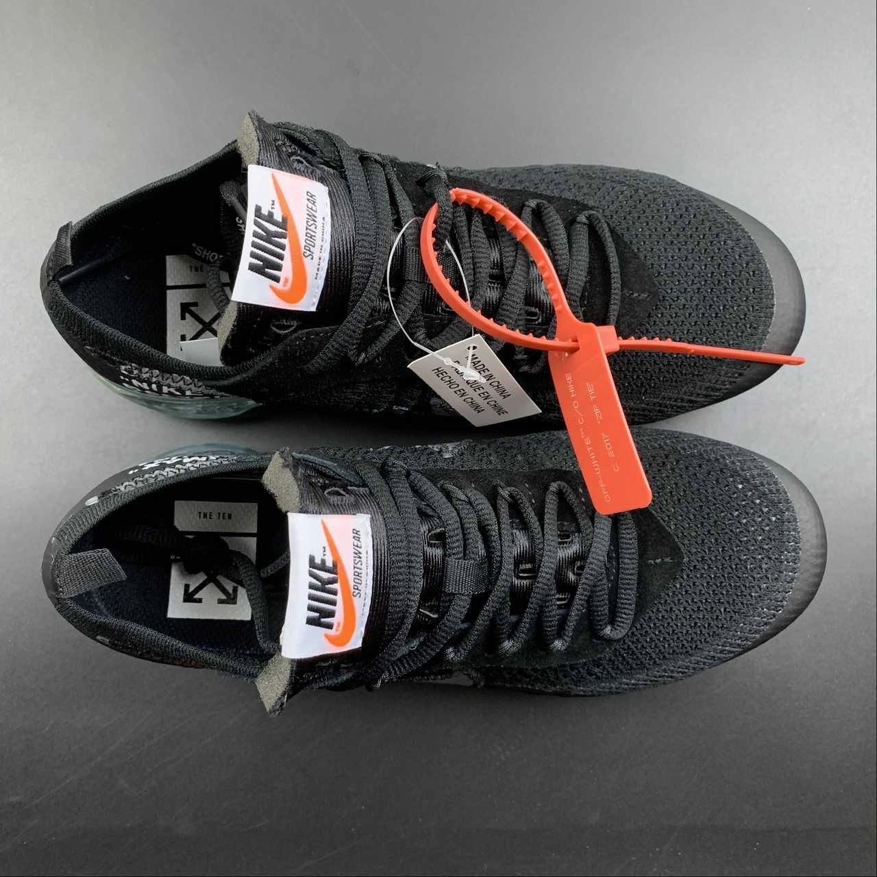 Full Motion Air VaporMax FK 2018 Off-White THE 10 Black AA3831-002