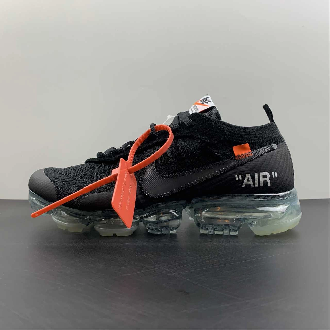 Air VaporMax FK 2018 Off-White THE 10 Black AA3831-002 High Rebound Cushioning Smart Ease