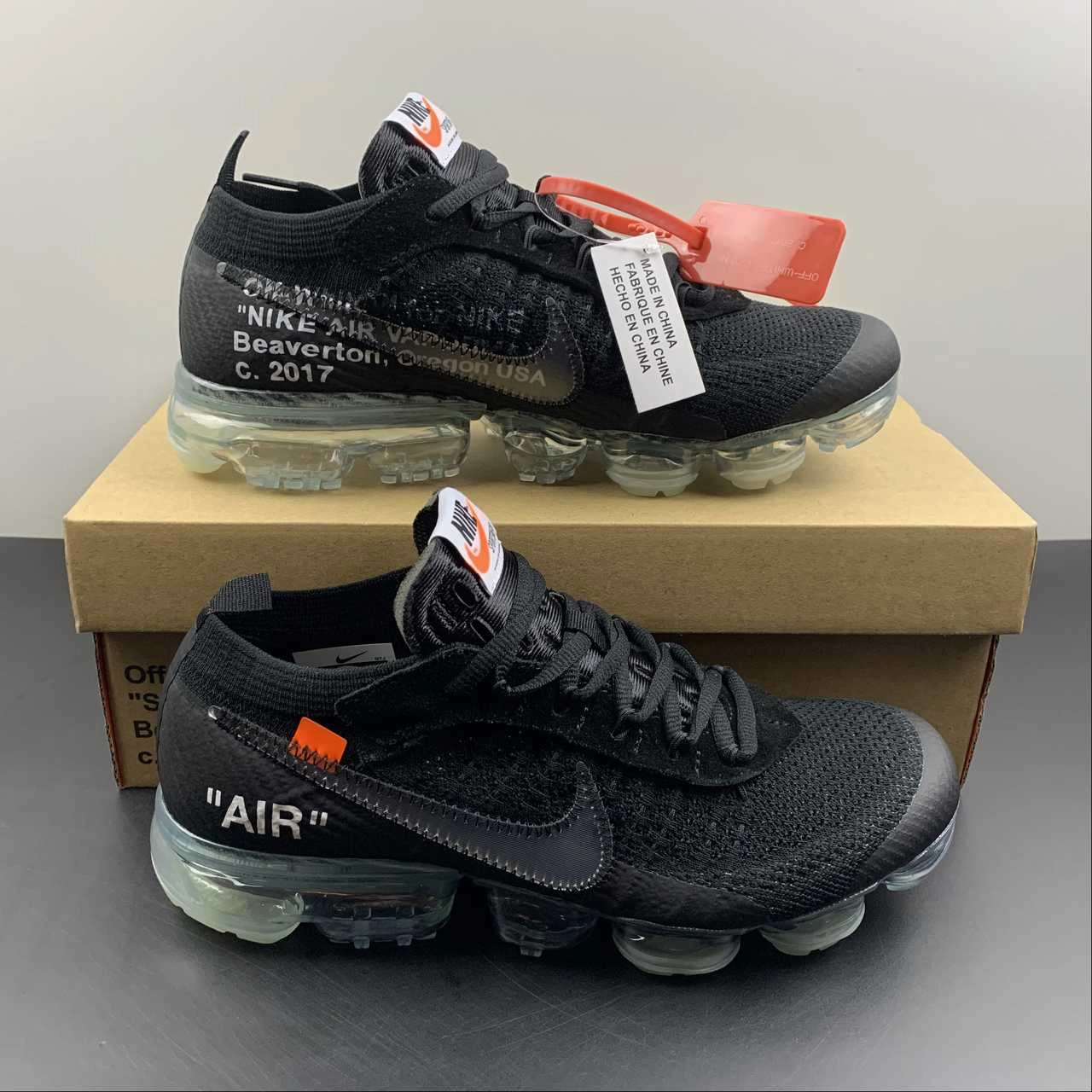 Air VaporMax FK 2018 Off-White THE 10 Black AA3831-002 Balanced Zone