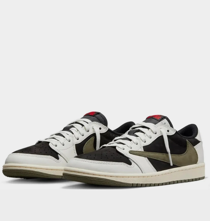 Nike Air Jordan 1 Retro Low OG SP x Travis Scott Olive (W) Sweat Resistant Lining
