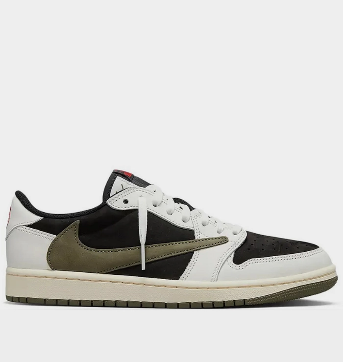 Nike Air Jordan 1 Retro Low OG SP x Travis Scott Olive (W) Adaptive Fit Collar Anti blister