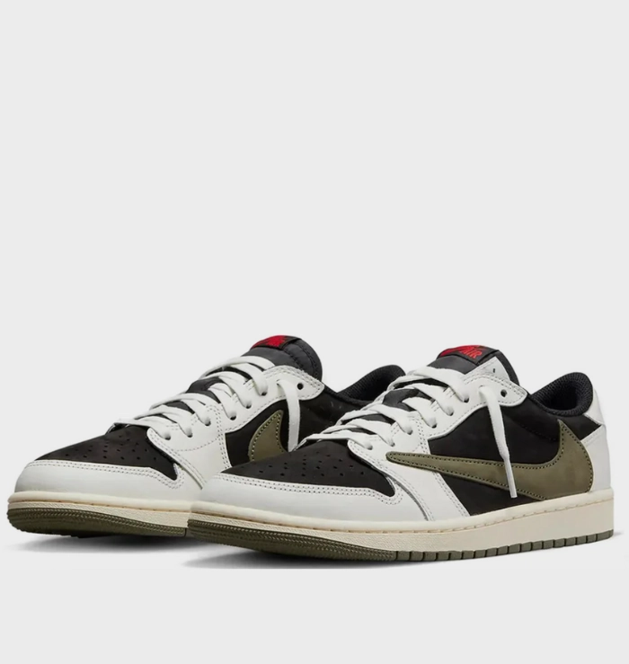 Nike Air Jordan 1 Retro Low OG SP x Travis Scott Olive (W) Elastic Gusset City Run