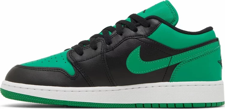 Sneaker Style Shock Dispersing Tech Nike Jordan 1 Low Black Lucky Green GS