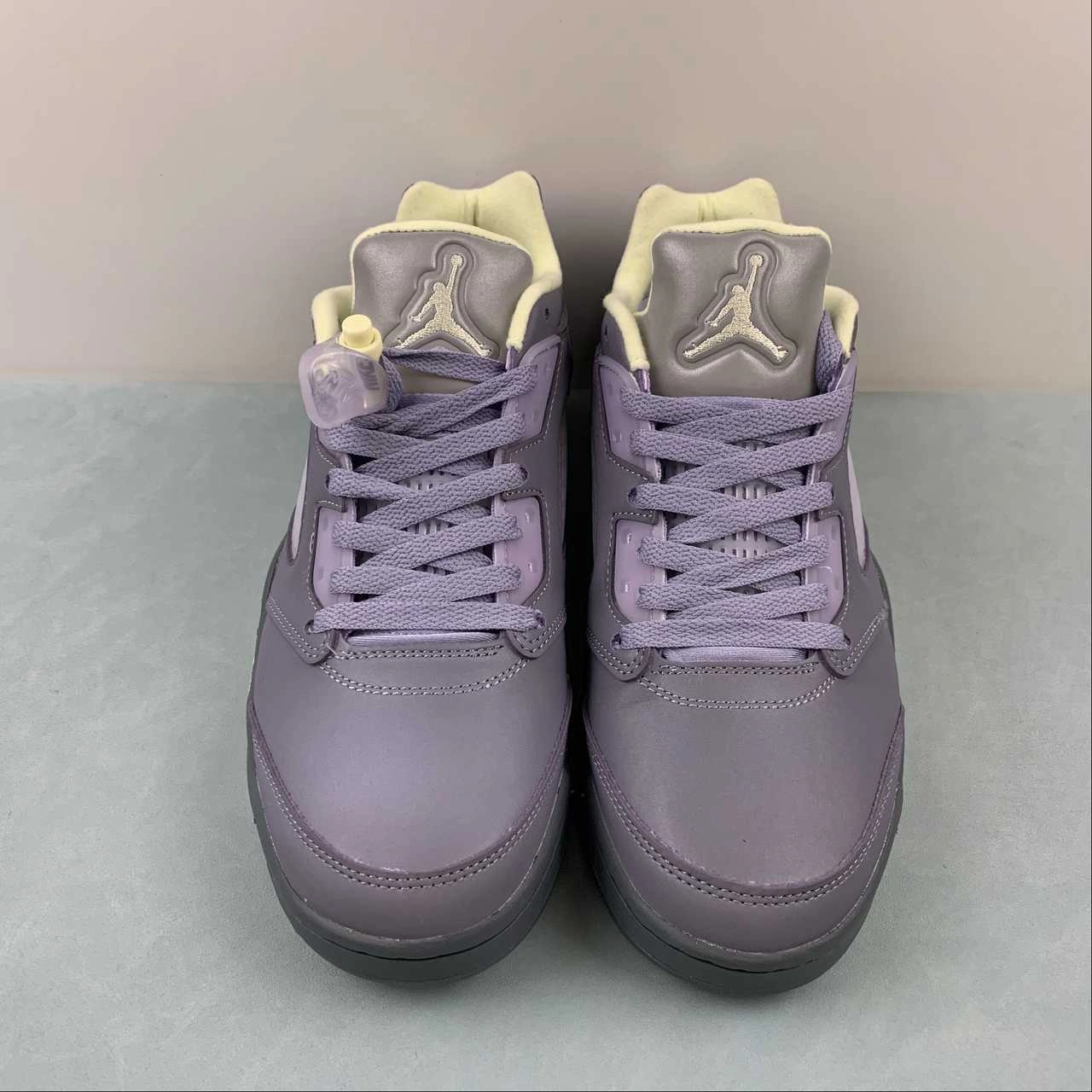 Lightweight Support Air Jordan 5 Retro Low Indigo Haze Fire Red Metallic Silver Flint Grey FJ4563-500