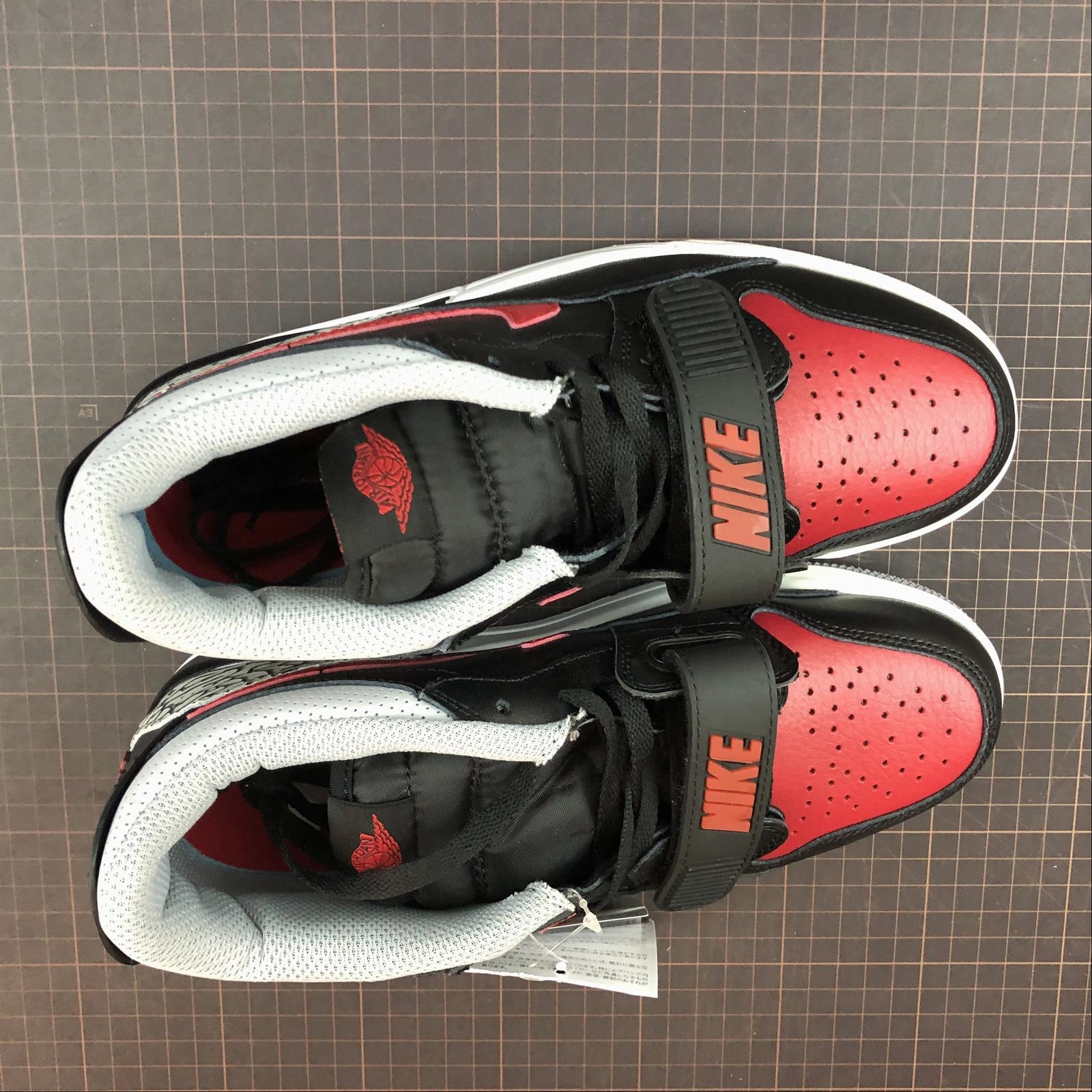 Air Jordan Legacy 312 Low Bred Cement Black University Red CD7069 006 Adaptive Lacing Mechanism Anti blister