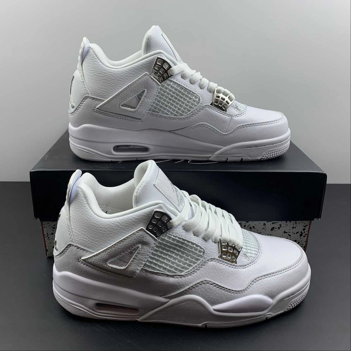 Stabilizing Plate Smart Motion Air Jordan 4 Retro White Metallic Silver