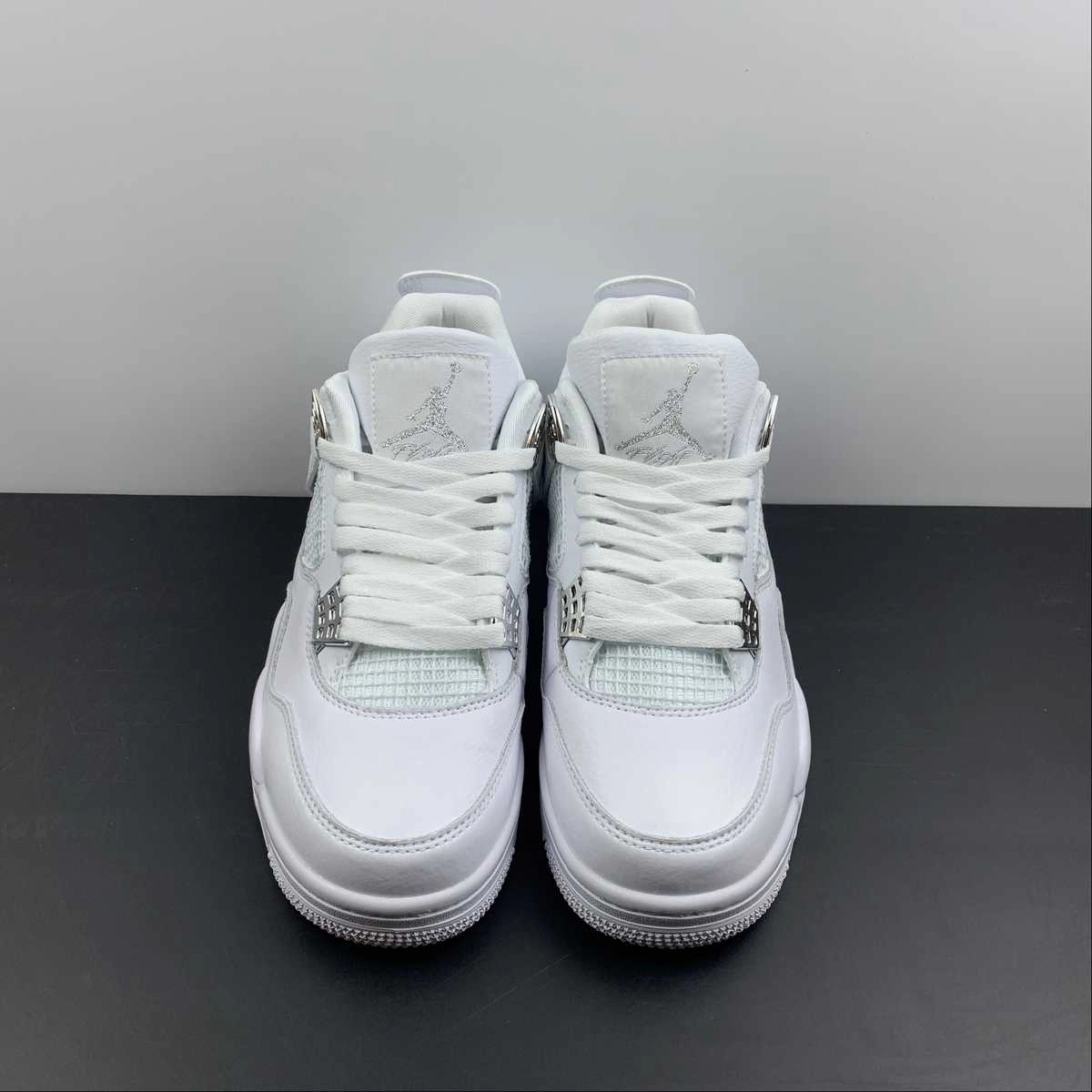 Heat Dissipating Design Air Jordan 4 Retro White Metallic Silver