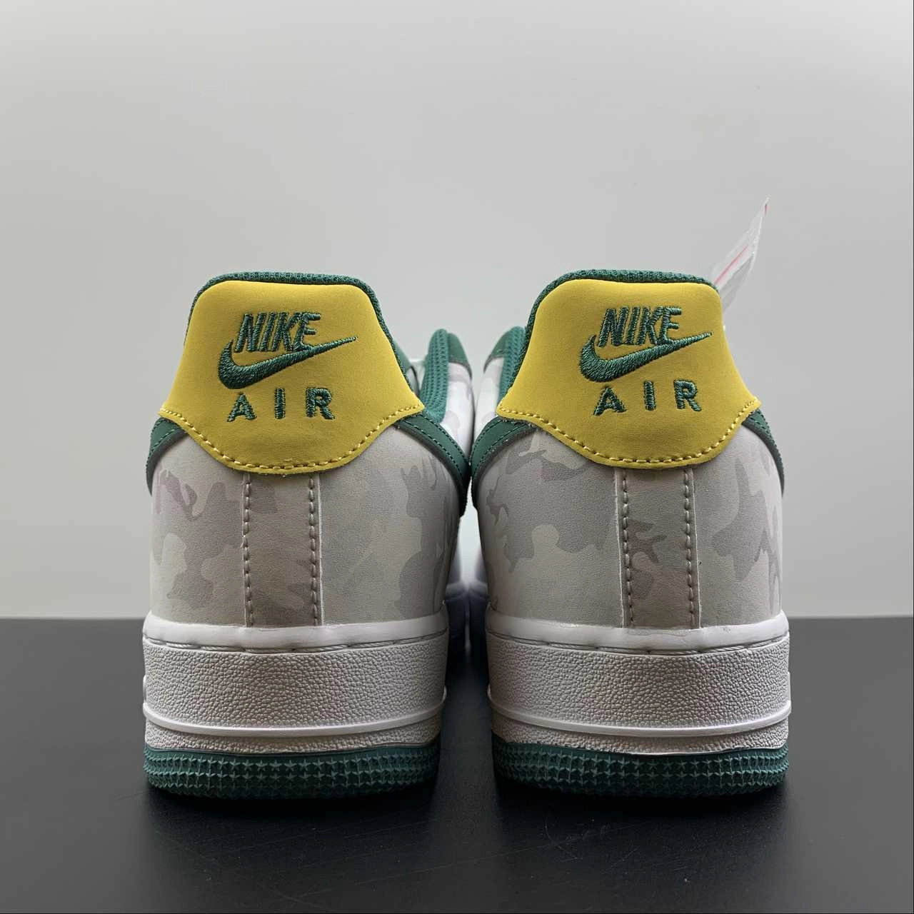 Air Force 1 Low White Dark Green Yellow AF1234-009 Breath Tech Family Pace