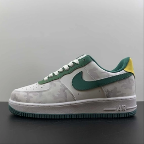 Friend Hike Air Force 1 Low White Dark Green Yellow AF1234-009