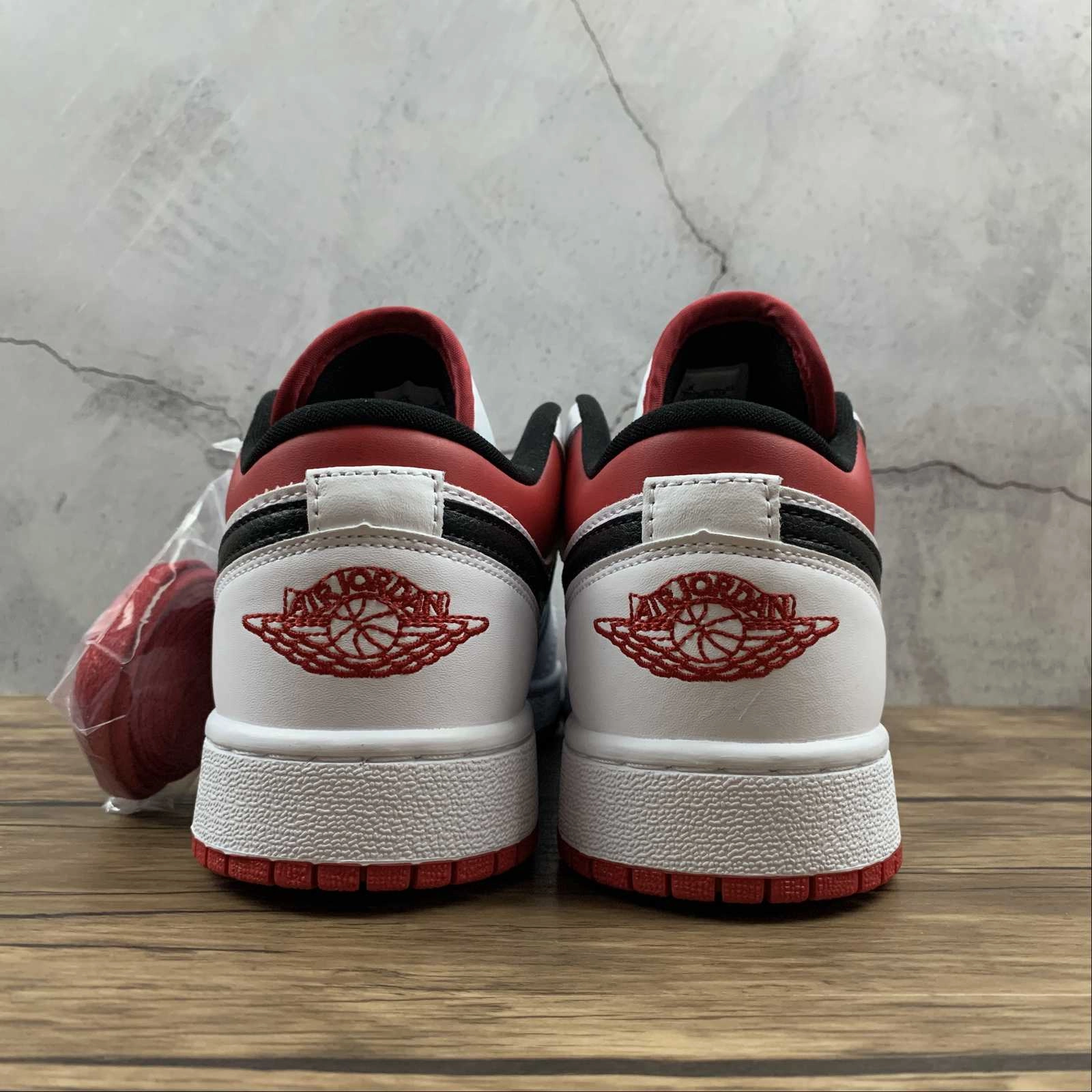 Functional Air Jordan 1 Low (GS) White Gym Red Black 553560-118