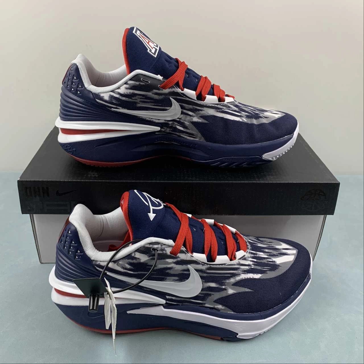 Stretch knit Padded Air Zoom G.T. Cut 2 EP Navy Blue Red White FJ7063-105