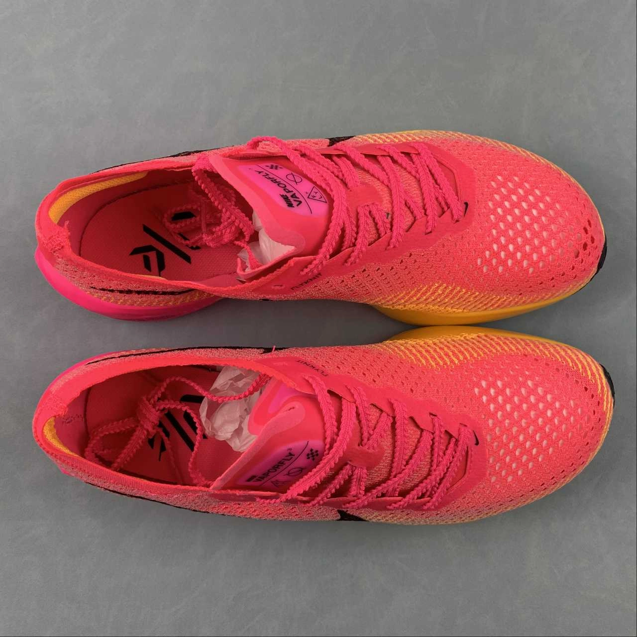 Air ZoomX Vaporfly Next 3 Orange Red Black DX7957-606 Spring System
