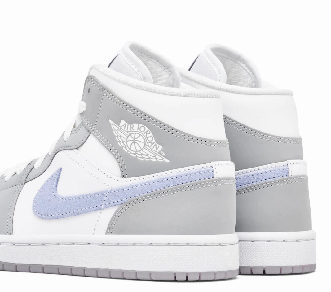 JORDAN 1 MID WOLF GREY ALUMINIUM (W) Soft Insole