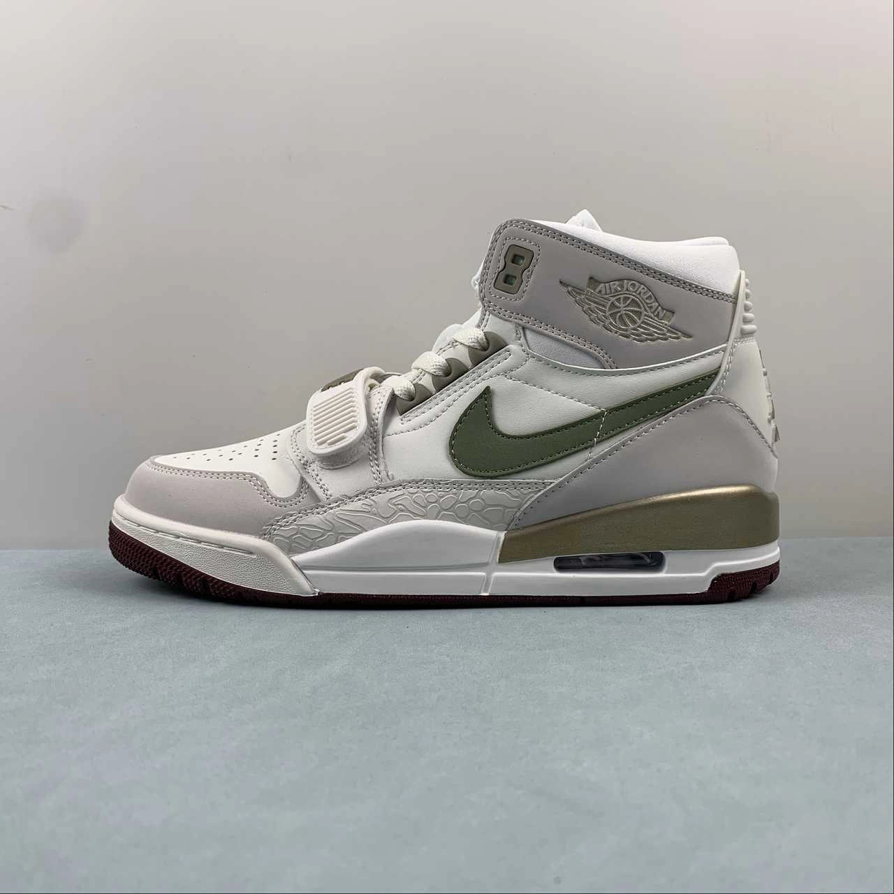 Stabilizing Heel Counter Air Jordan Legacy 312 High Light Khaki Green Dark Red HF0745-131