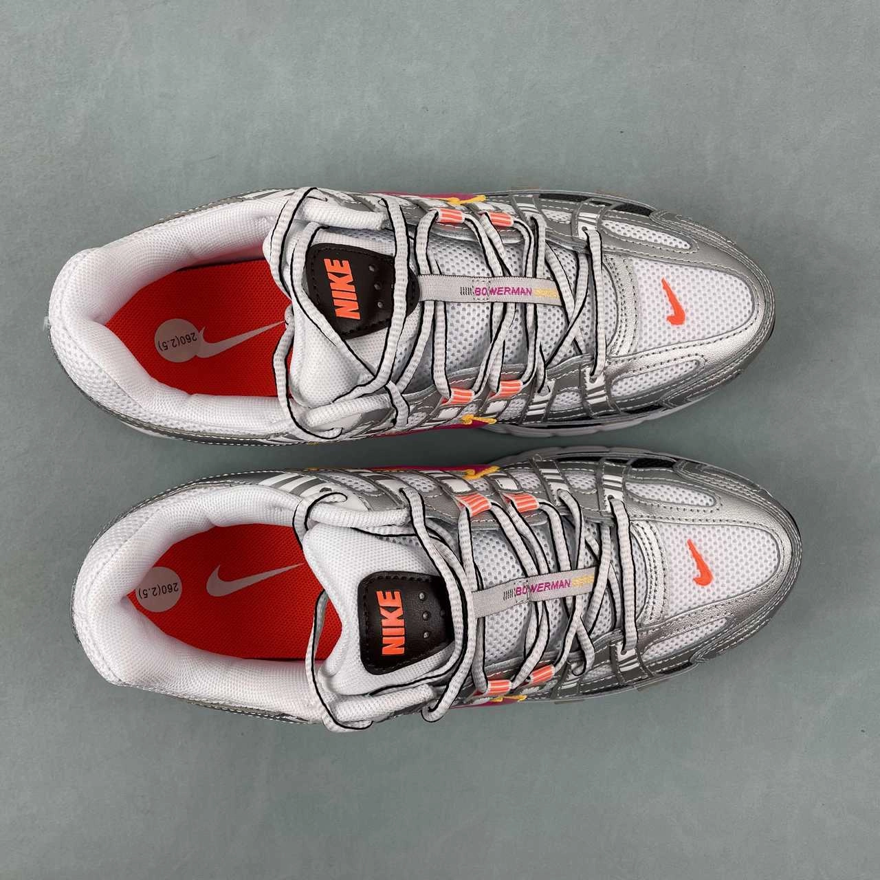 Nike P-6000 White Metallic Platinum Hyper Crimson Laser Fuchsia BV1021-100 Power Walk