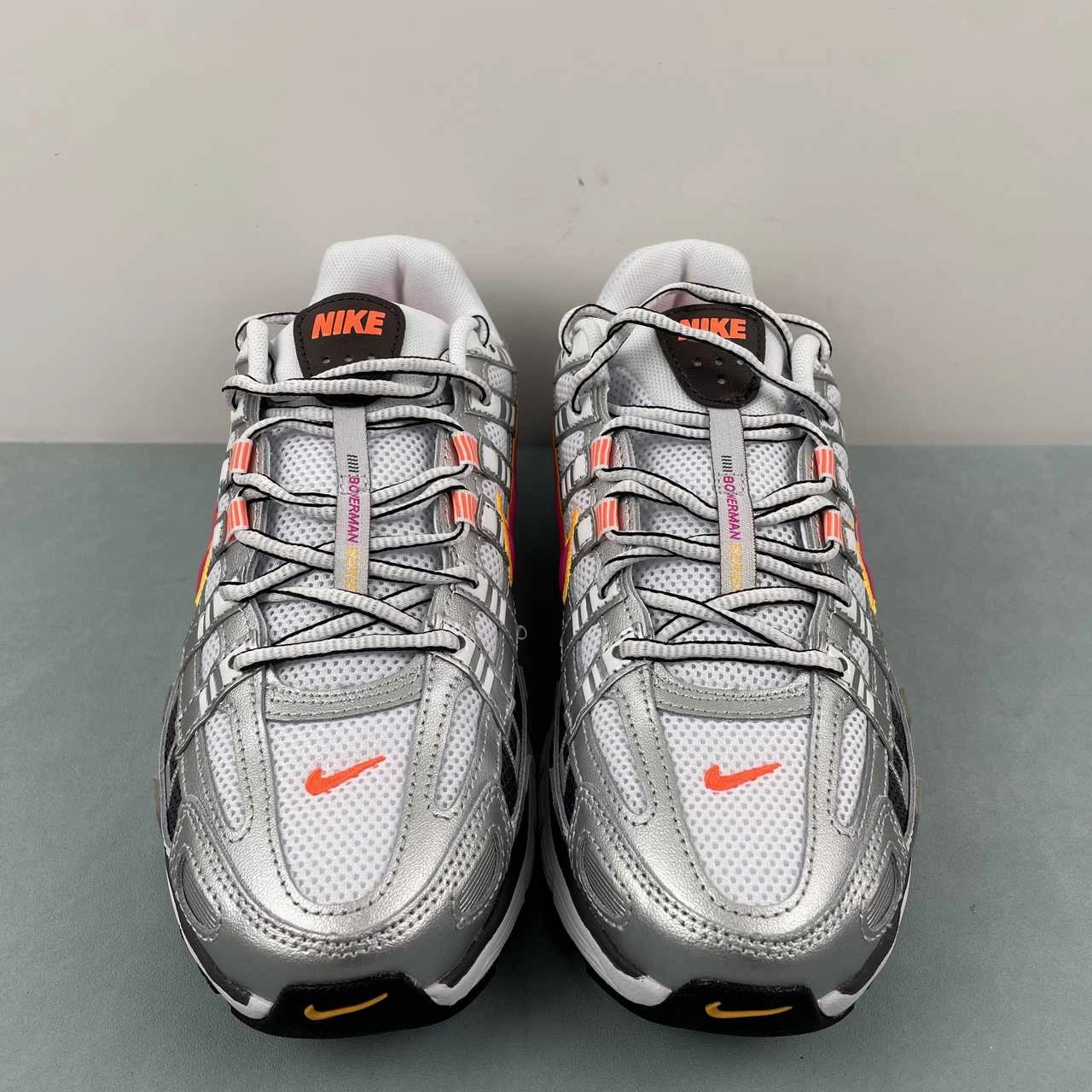 Enhanced Mobility Nike P-6000 White Metallic Platinum Hyper Crimson Laser Fuchsia BV1021-100