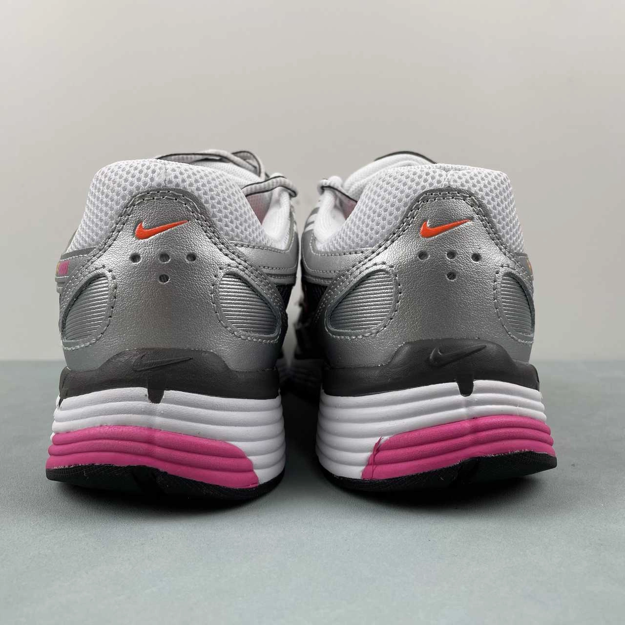 Nike P-6000 White Metallic Platinum Hyper Crimson Laser Fuchsia BV1021-100 Warm Up