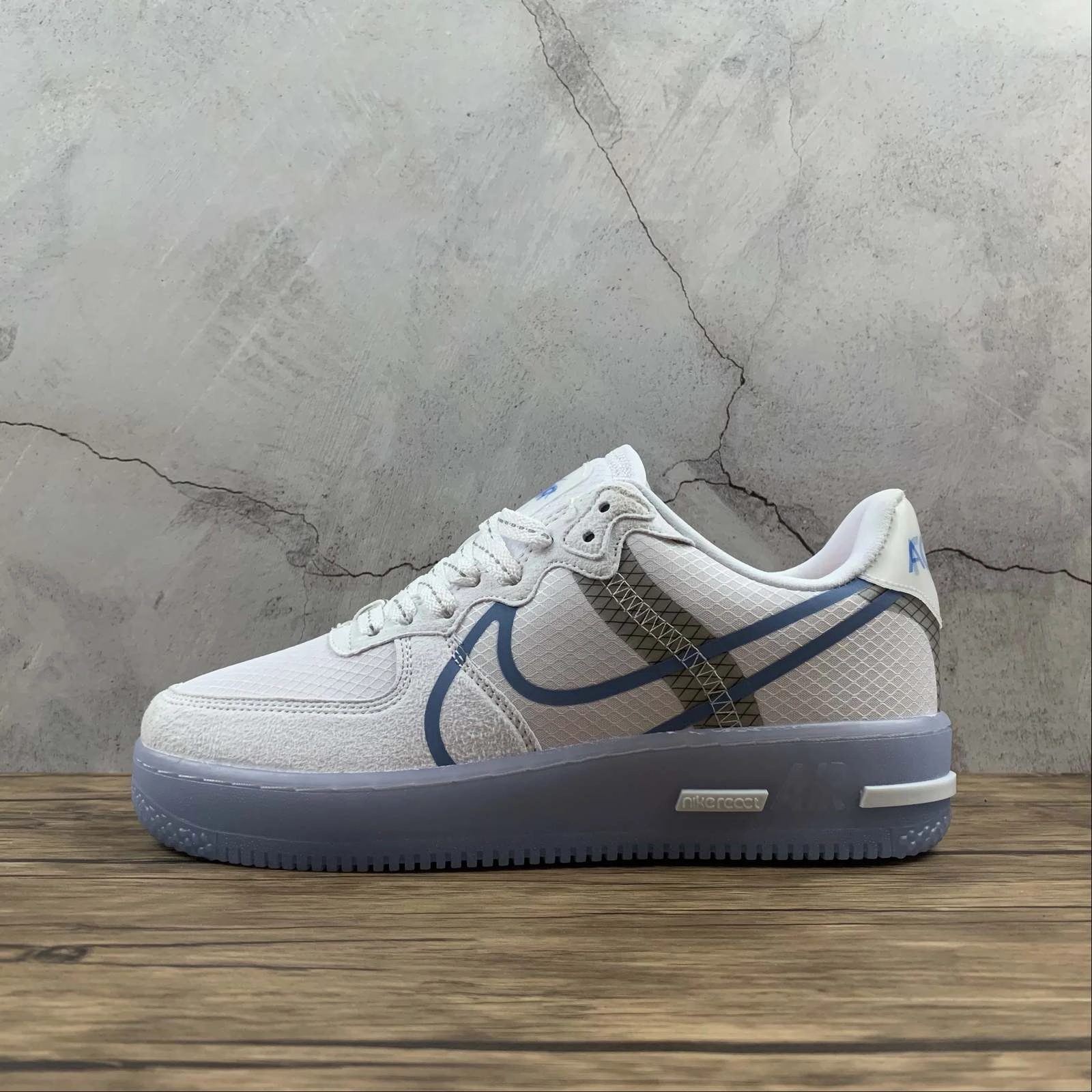 Fast Hike Step Stable Air Force 1 REACT QS Ice Blue Royal CQ8879-103
