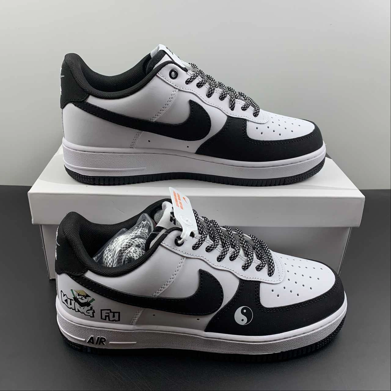 Style Comfort Modern Fashion Air Force 1 07 Low Kung Fu Panda Customised BS9055-701