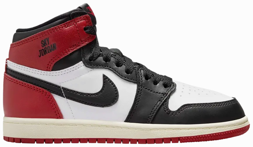 Nike Jordan 1 High Black Toe Reimagined PS (Kids) Stylish performance