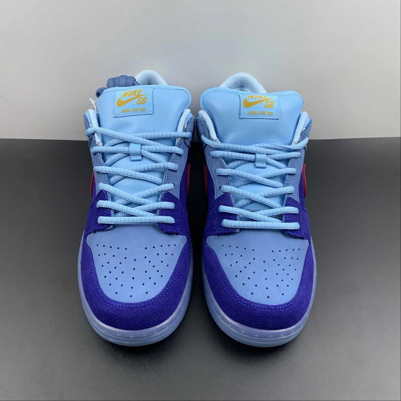 Flexible Groove Design SB Dunk Low Run The Jewels Deep Royal Blue Active Pink Blue Chill DO9404-400