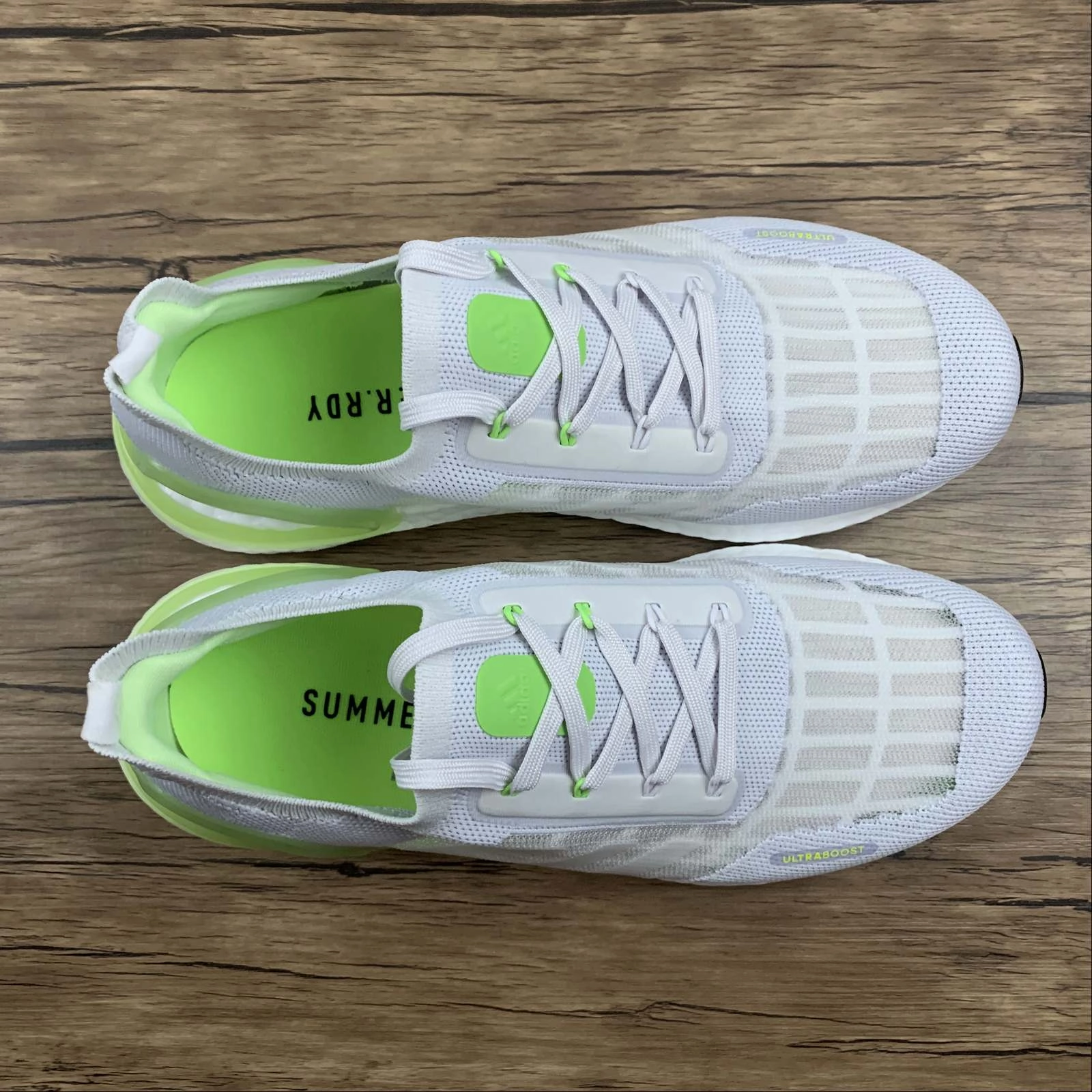 Lean Form Adidas UltraBoost S.RDY Grey Fluorescent Green
