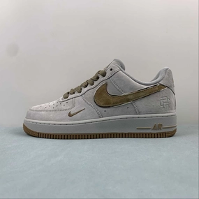 Air Force 1 07 Low Gray Brown WW5021-625 Work Shoes Synthetic Upper