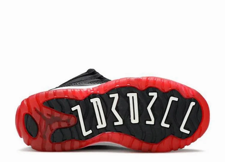 Flat Grip Comfy Base Air Jordan 11 Retro Bred (PS)