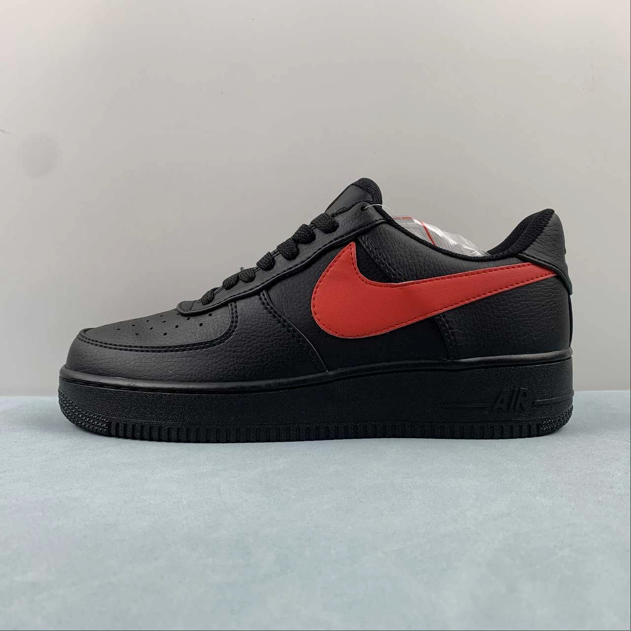 Air Force 1 07 Low Black Red CI9553-011 Flex Feel
