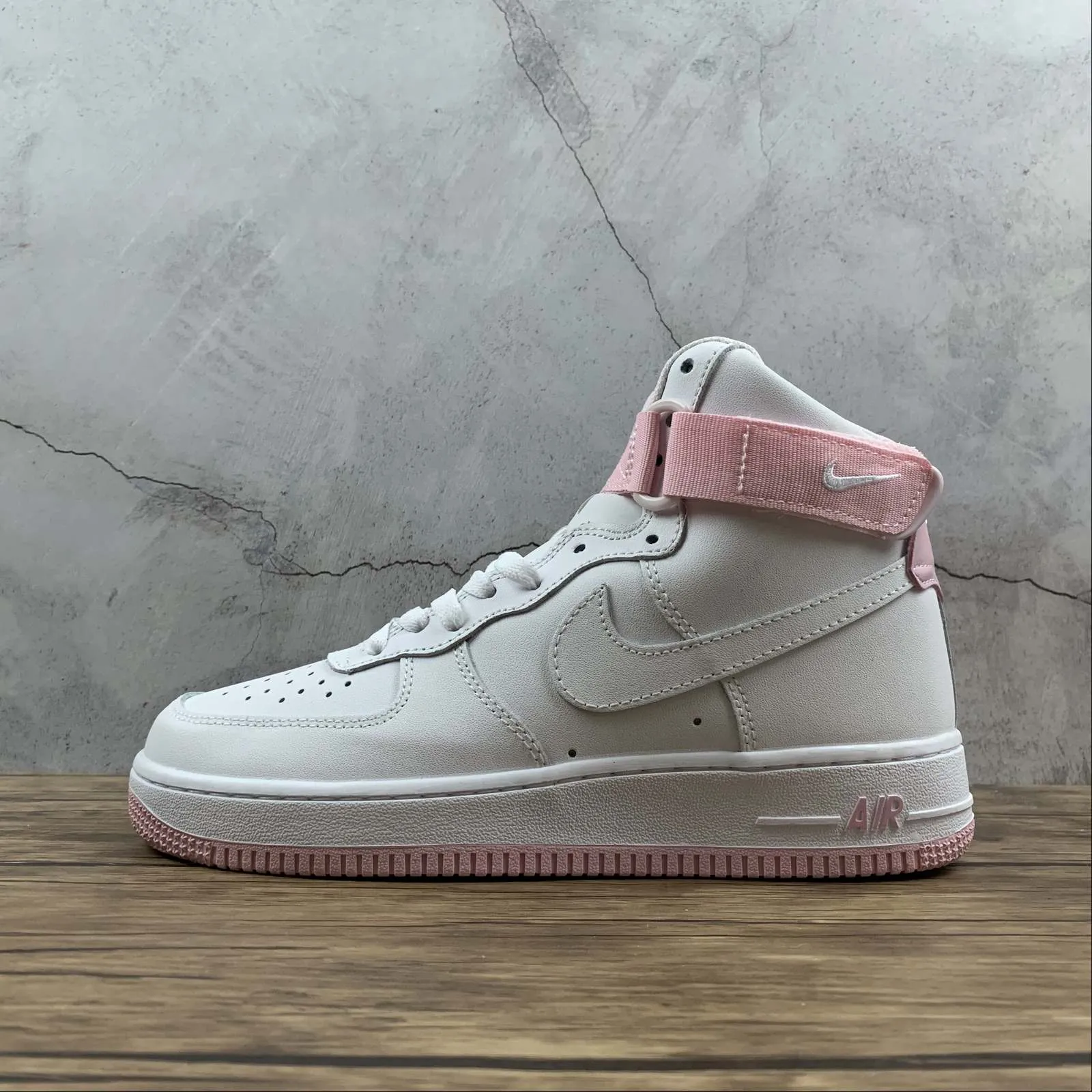Leaf Walk Moon Step Air Force 1 07 Mid Summit White & Pink Women's CD6916-102