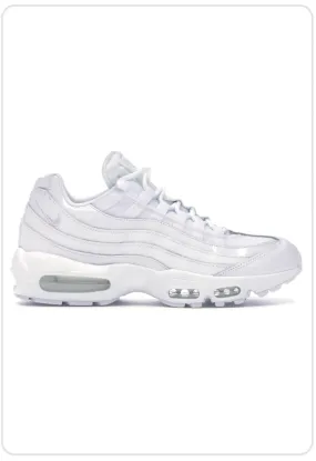 Nike Air Max 95 Essential Triple White Contemporary Design
