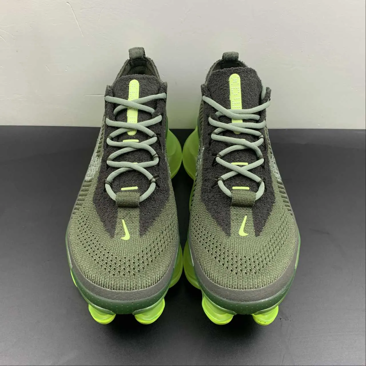 Air Max Scorpion FK Barely Volt Jade Horizon Cargo Khaki DJ4701-300 StretchMesh