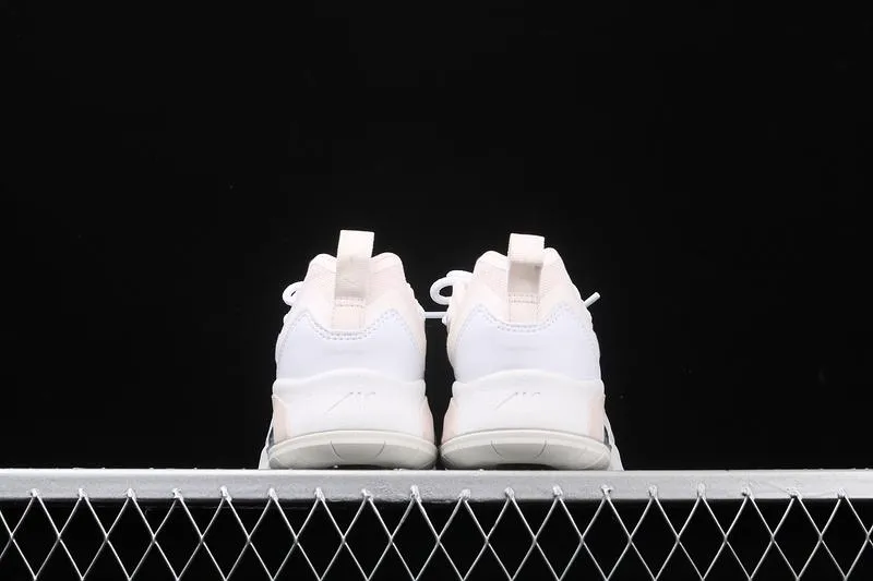 Air Max 200 Light Soft Pink White AT6175-600 running in a ferry terminal area shoes Propelium