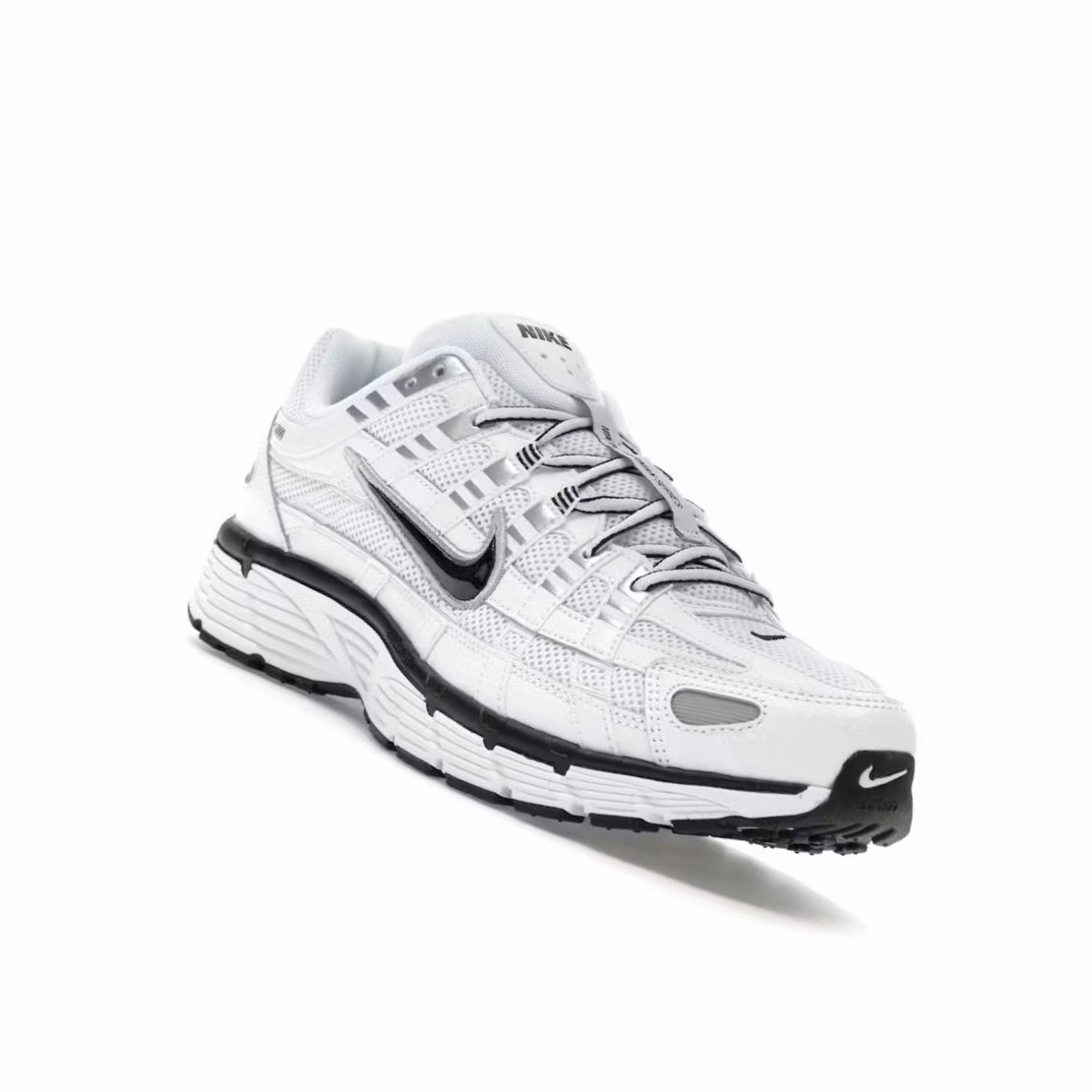 NIKE P-6000 WHITE BLACK SILVER Lightweight Frame