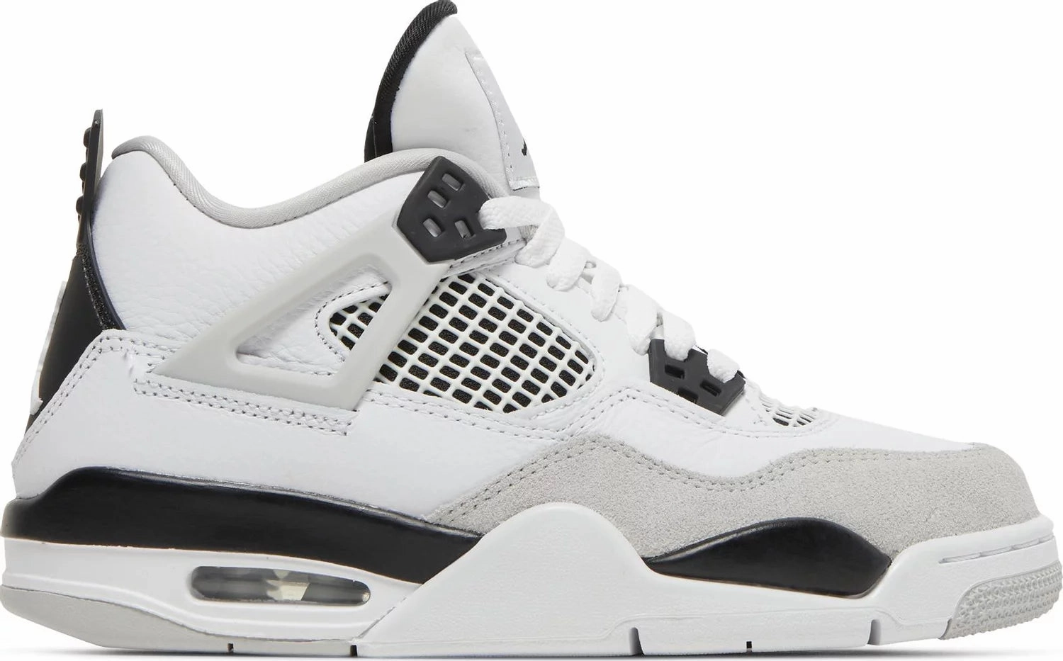 Neutral Footbed Design Nike Jordan 4 Military Black GS