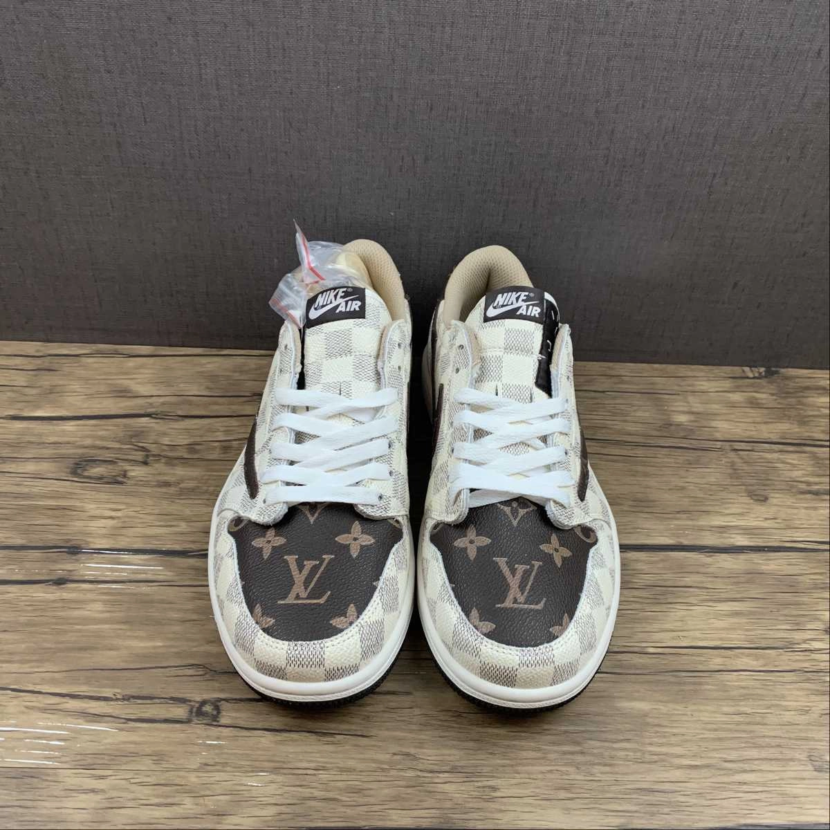 Synthetic Air Jordan 1 Retro Low OG SP ??Travis Scott and Louis Vuitton?? DM7866-616