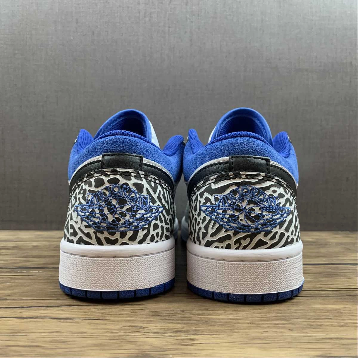 Air Jordan 1 Low White Grey-True Blue Black DM1199-140 Freedom Move Odor   Resistant