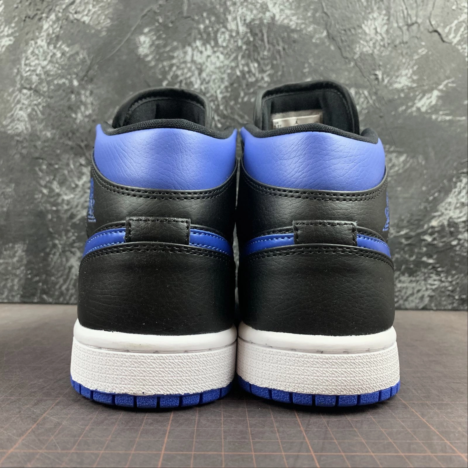 Air Jordan 1 Mid Black Blue White Compression Fit Anti Fatigue Footbeds