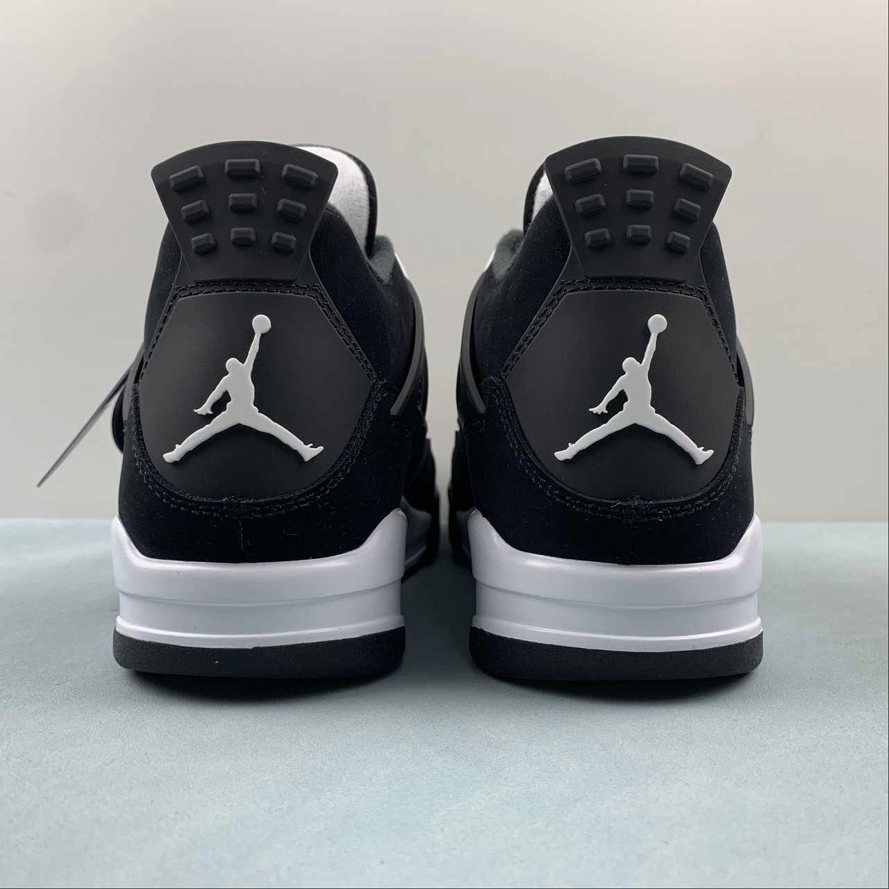 Elastic Bands Air Jordan 4 Retro White Thunder Black FQ8138-001