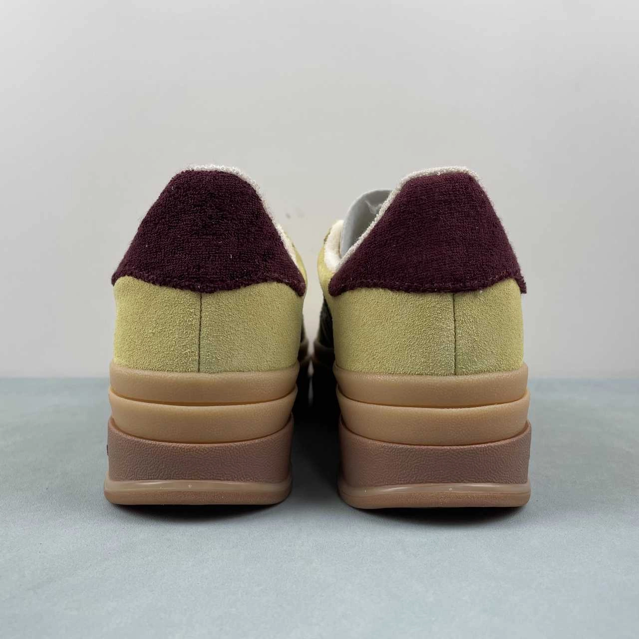 Adaptive Feel Adidas Gazelle Bold Almost Yellow Maroon Wonder White IF5937