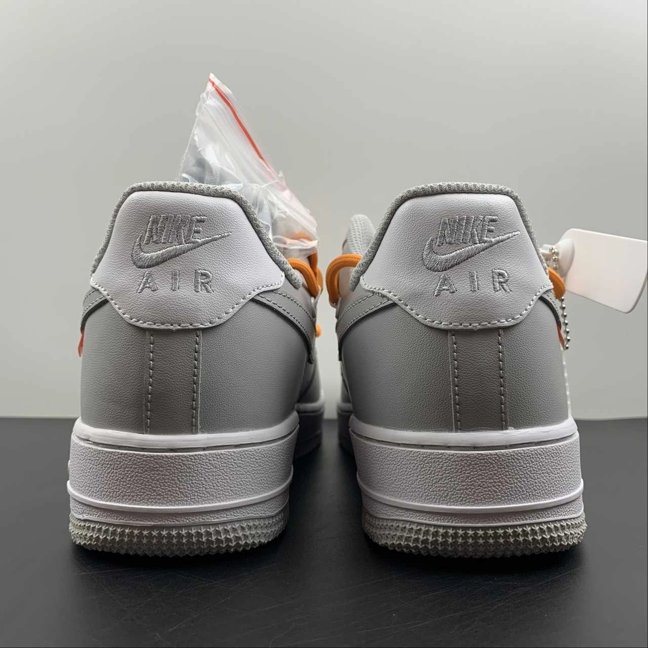 Air Force 1 07 Low White Grey Stay Custom CV1724-107 Run Errand Long Comfort